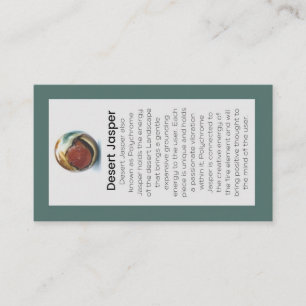 Desert Jasper Crystal Meaning Jewellery Display  Business Card