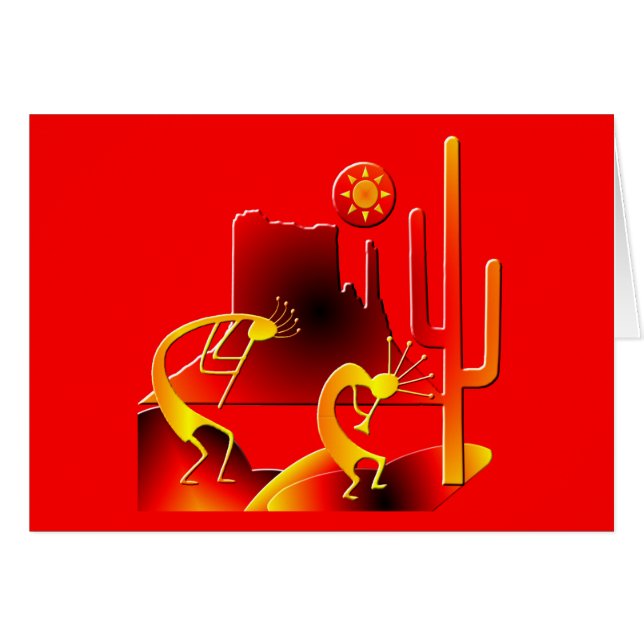 Desert Kokopelli (Front Horizontal)