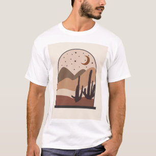 Desert Landscape, Arizona, Boho Abstract Art T-Shirt