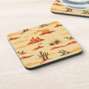 Desert Landscape Arizona Pattern Coaster