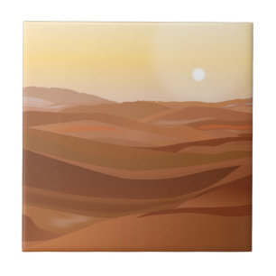 Desert Landscape Decorative Tile