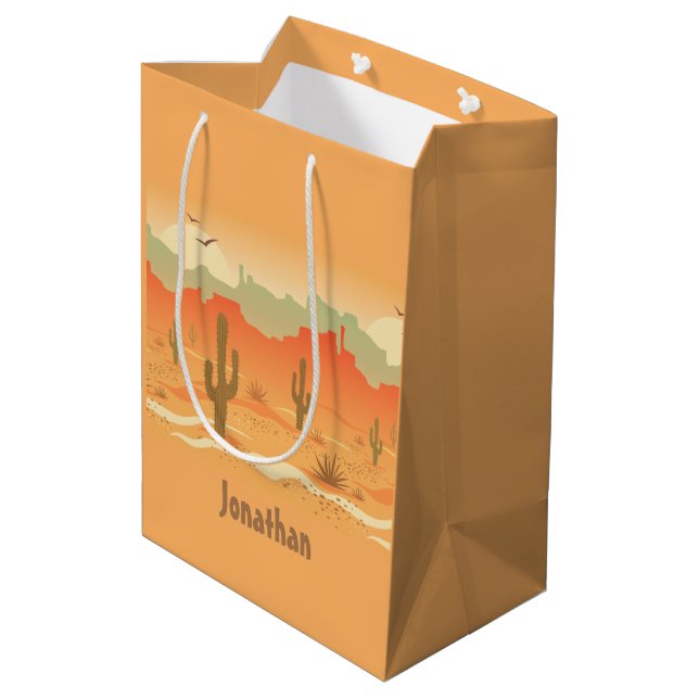 Desert Landscape Design Gift Bag (Back Angled)