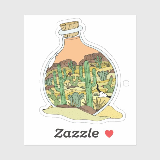 Desert Landscape Laptop Sticker  (Sheet)