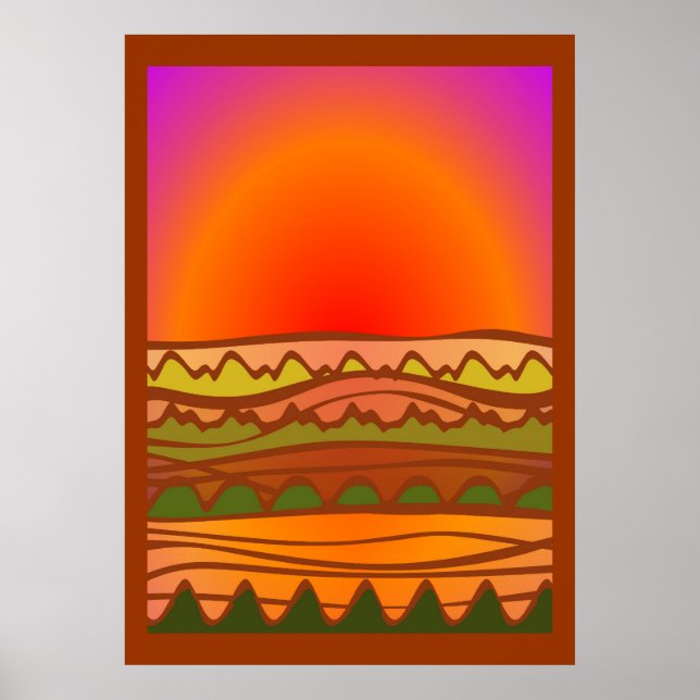 Desert landscape Poster (Front)