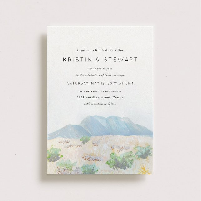 Desert Landscape Wedding Invitation (Creator Uploaded)