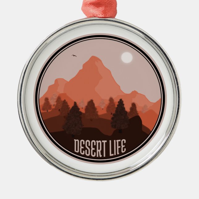 Desert Life Metal Tree Decoration (Front)