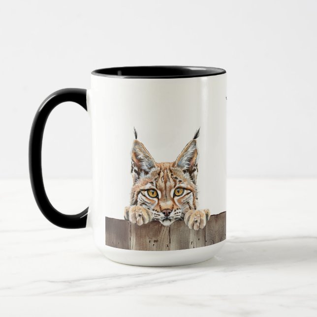 Desert Lynx Cat Mug (Left)