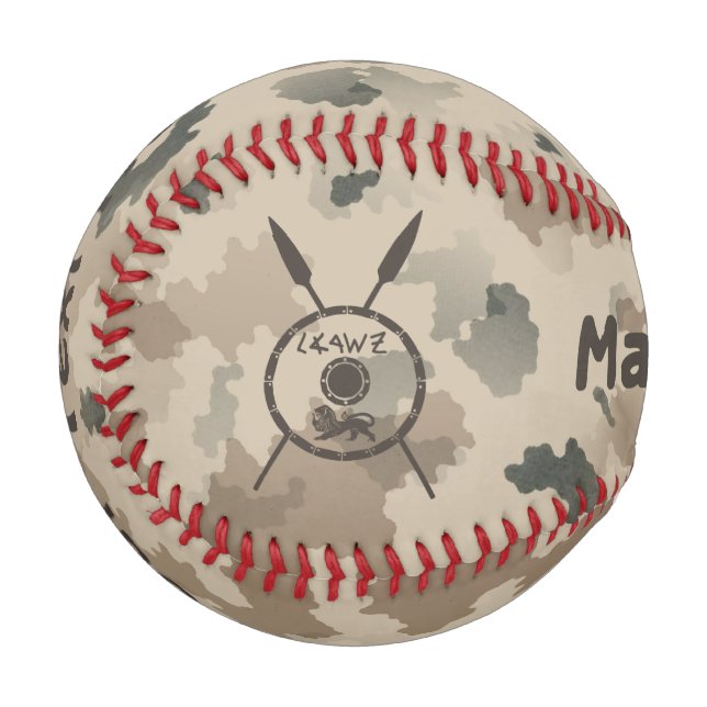 Desert Maccabee Shield And Spears Baseball (Front Left)