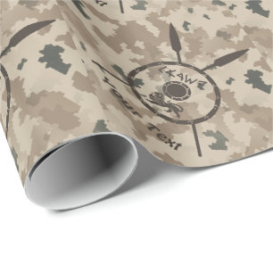 Desert Maccabee Shield And Spears Wrapping Paper