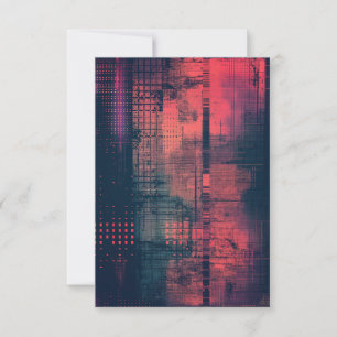 Desert matrix thank you card