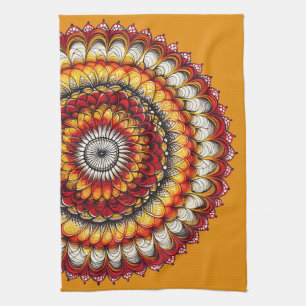 Desert Medallion - Abstract Tea Towel