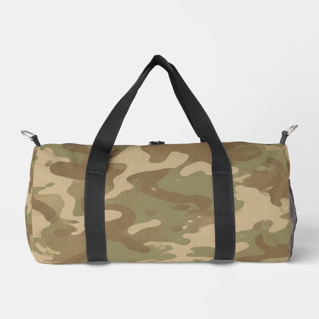 Desert Military Camouflage Pattern Duffle Bag (Front)