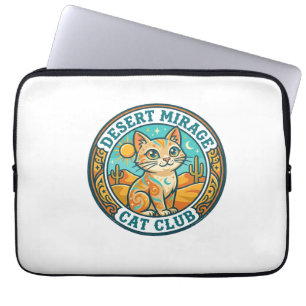 Desert Mirage Cat Cat Mom Gift Idea - Desert Mirag Laptop Sleeve