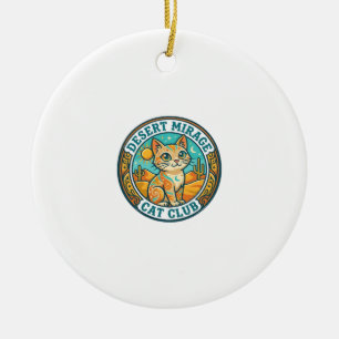 Desert Mirage Cat Cat Mum Gift Idea - Desert Mirag Ceramic Tree Decoration