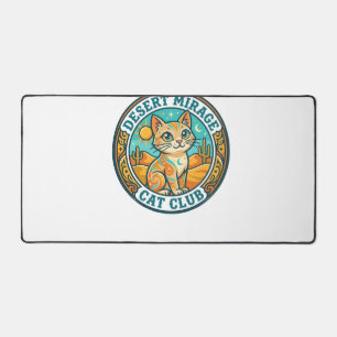 Desert Mirage Cat Cat Mum Gift Idea - Desert Mirag Desk Mat