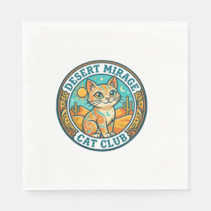 Desert Mirage Cat Cat Mum Gift Idea - Desert Mirag Napkin
