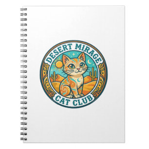 Desert Mirage Cat Cat Mum Gift Idea - Desert Mirag Notebook