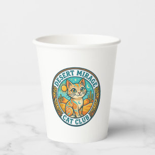 Desert Mirage Cat Cat Mum Gift Idea - Desert Mirag Paper Cups