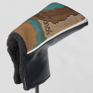 Desert Mirage Earthy Dunes Oasis Magic Text Golf Head Cover