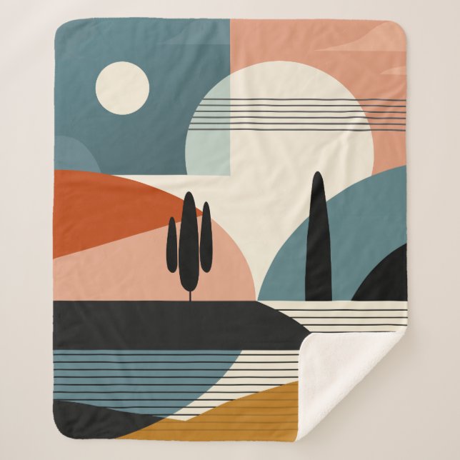 Desert Mirage Sherpa Blanket (Front)