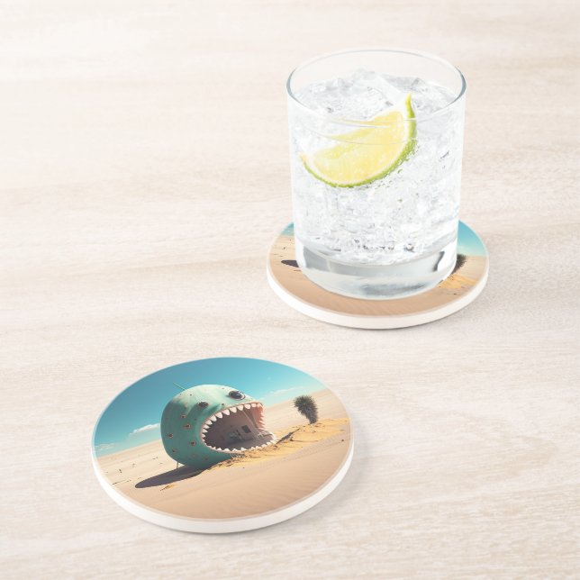 Desert monster house coaster (Side)