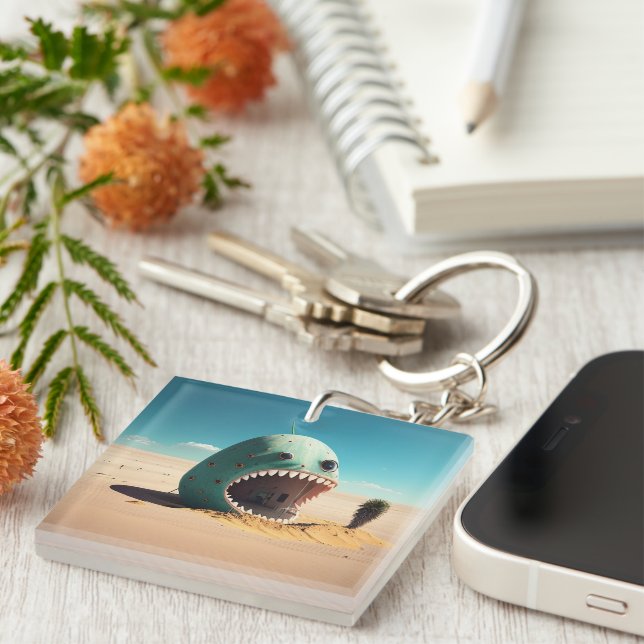 Desert monster house key ring (Front Right)