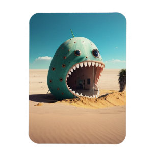 Desert monster house magnet
