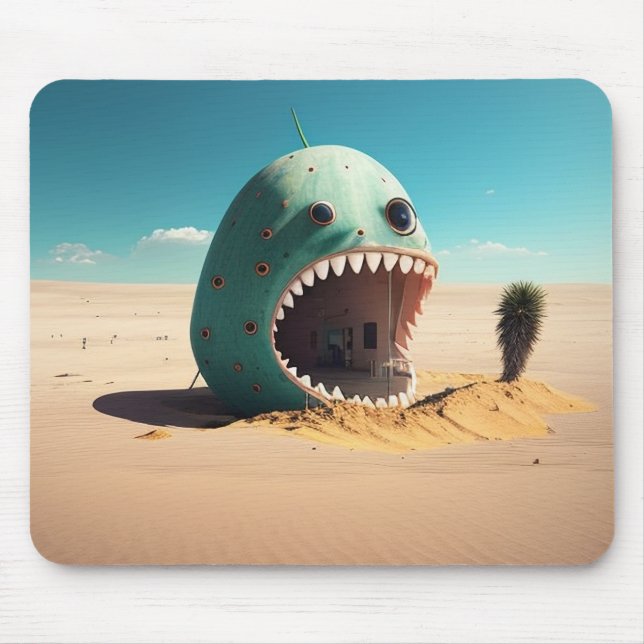 Desert monster house mouse pad (Front)
