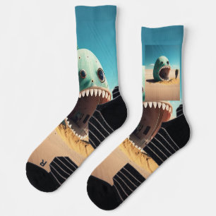 Desert monster house socks