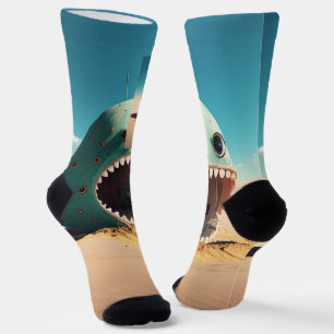 Desert monster house socks