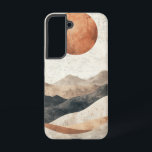 Desert Moon Horizon Phone Case<br><div class="desc">Rolling desert hills meet the rising moon in this soft,  dreamlike artwork evoking calm,  silence,  and warmth.</div>