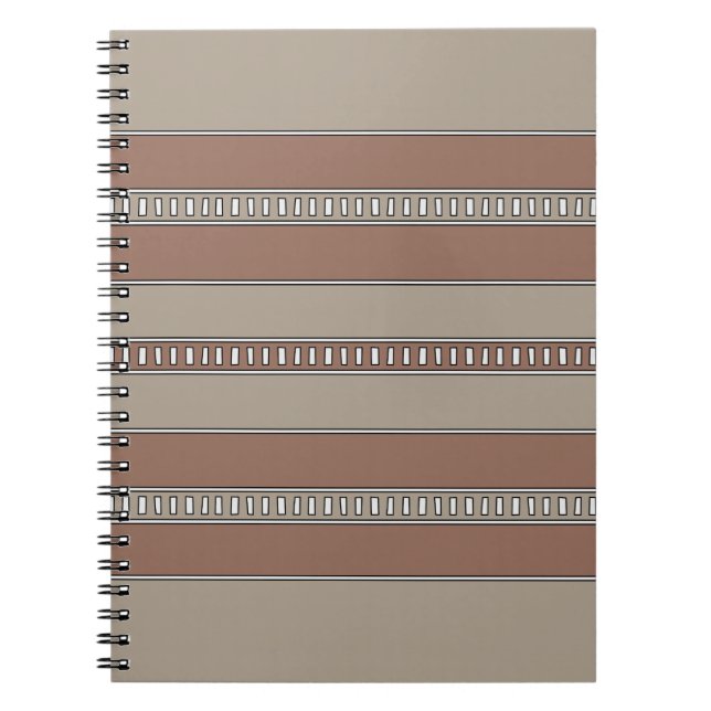 Desert Mosaic Stripes Notebook (Front)