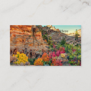 Desert Mountain Fall Colours Business Card