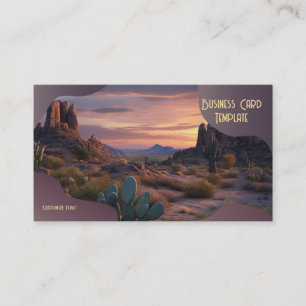 Desert Mountains Arizona Business Card