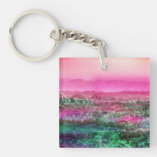 Desert Mountains Key Ring