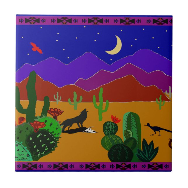 Desert Mountains Tile (Front)
