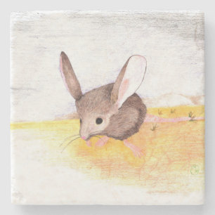 Desert Mouse Stone Coaster