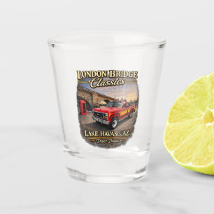 Desert Muscle Retro Car Design Shot Glass