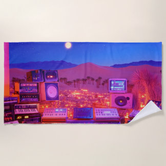 Desert Music Studio Beach Towel
