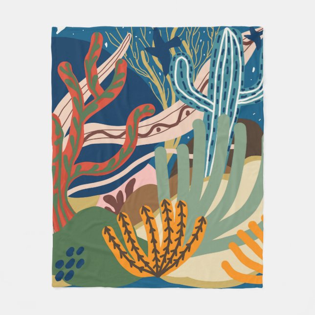 Desert Nights Fleece Blanket (Front)