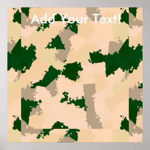 Desert Oasis Camo Poster