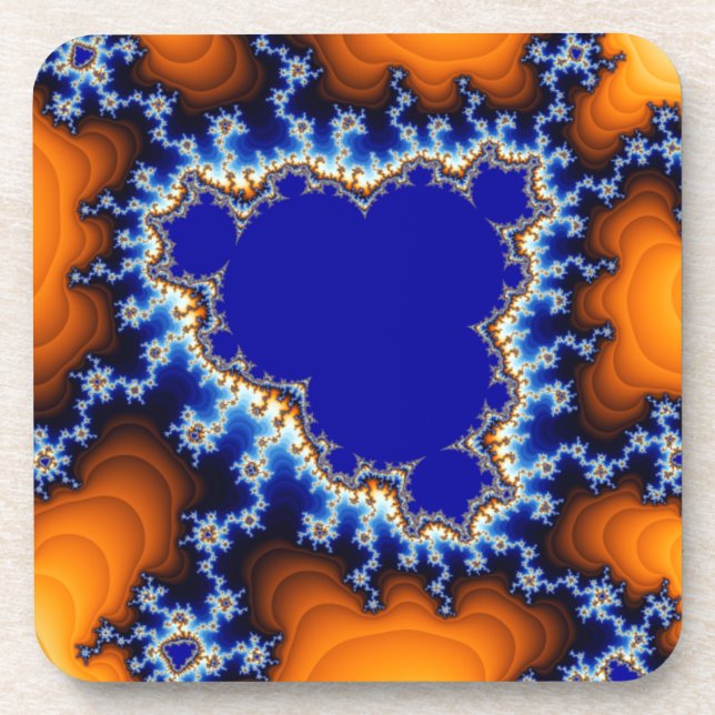 Desert Oasis From Space Abstract Coaster (Front)