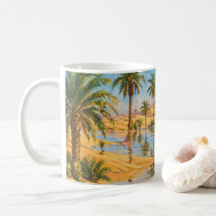 Desert Oasis Mirage Palm Tree Coffee Mug