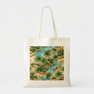 Desert Oasis Palm Tree Tote Bag