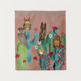 DESERT OF OWLS TAPESTRY