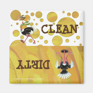 Desert Ostrich Runner Magnet