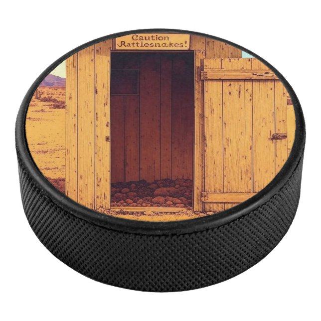 Desert Outhouse hockey puck (3/4)