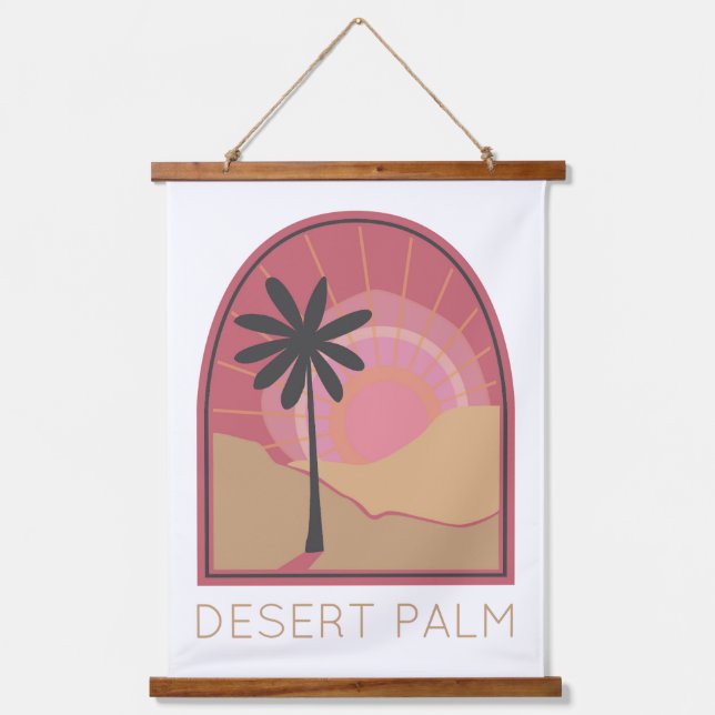 Desert Palm Wall Hanging Hanging Tapestry (Front)