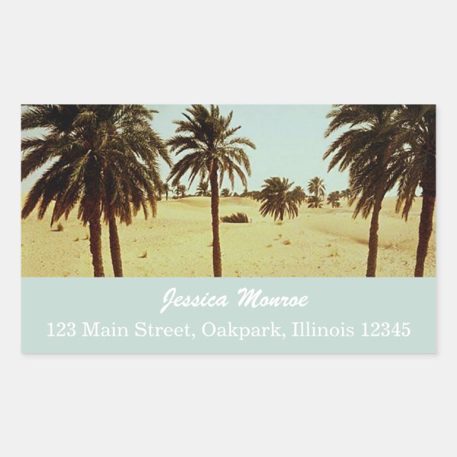 Desert Palms Address Label (Front)
