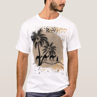 Desert Palms and Camels Tee